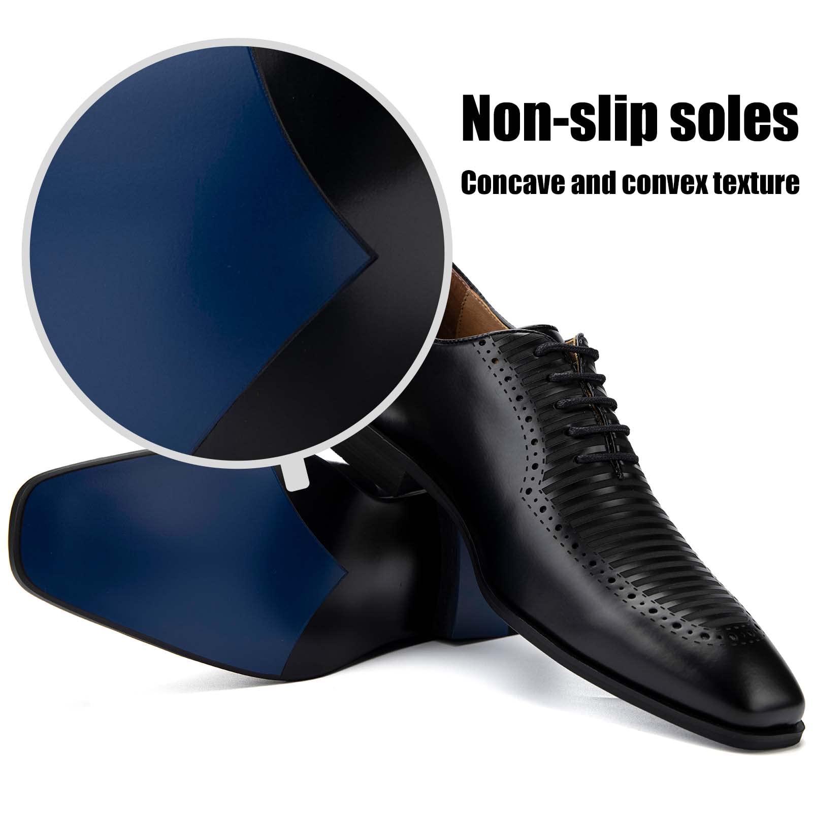 Mens Oxford Shoes Mens Casual Dress Shoes Lace Up Fashion Shoes Formal Black