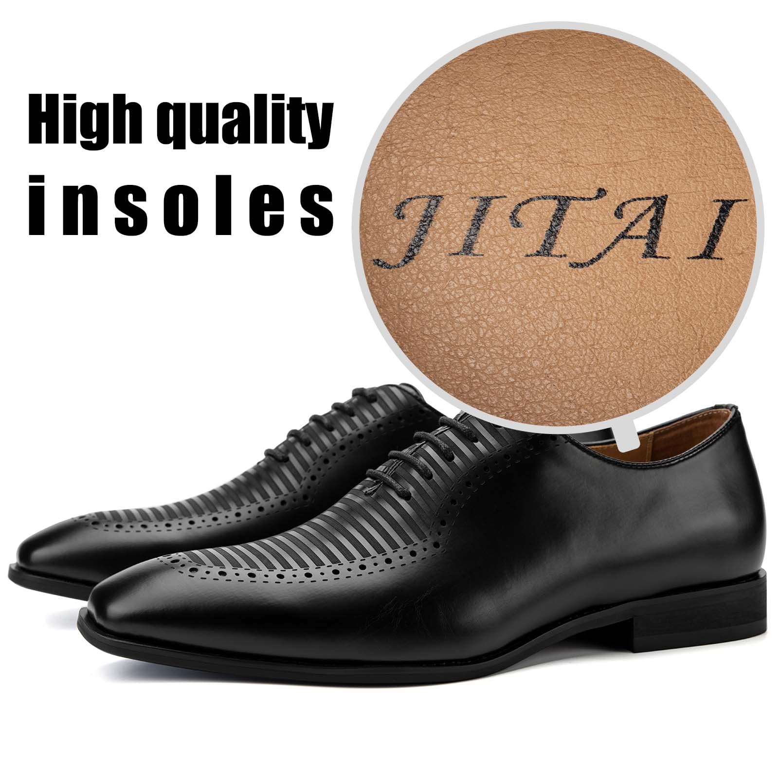 Mens Oxford Shoes Mens Casual Dress Shoes Lace Up Fashion Shoes Formal Black