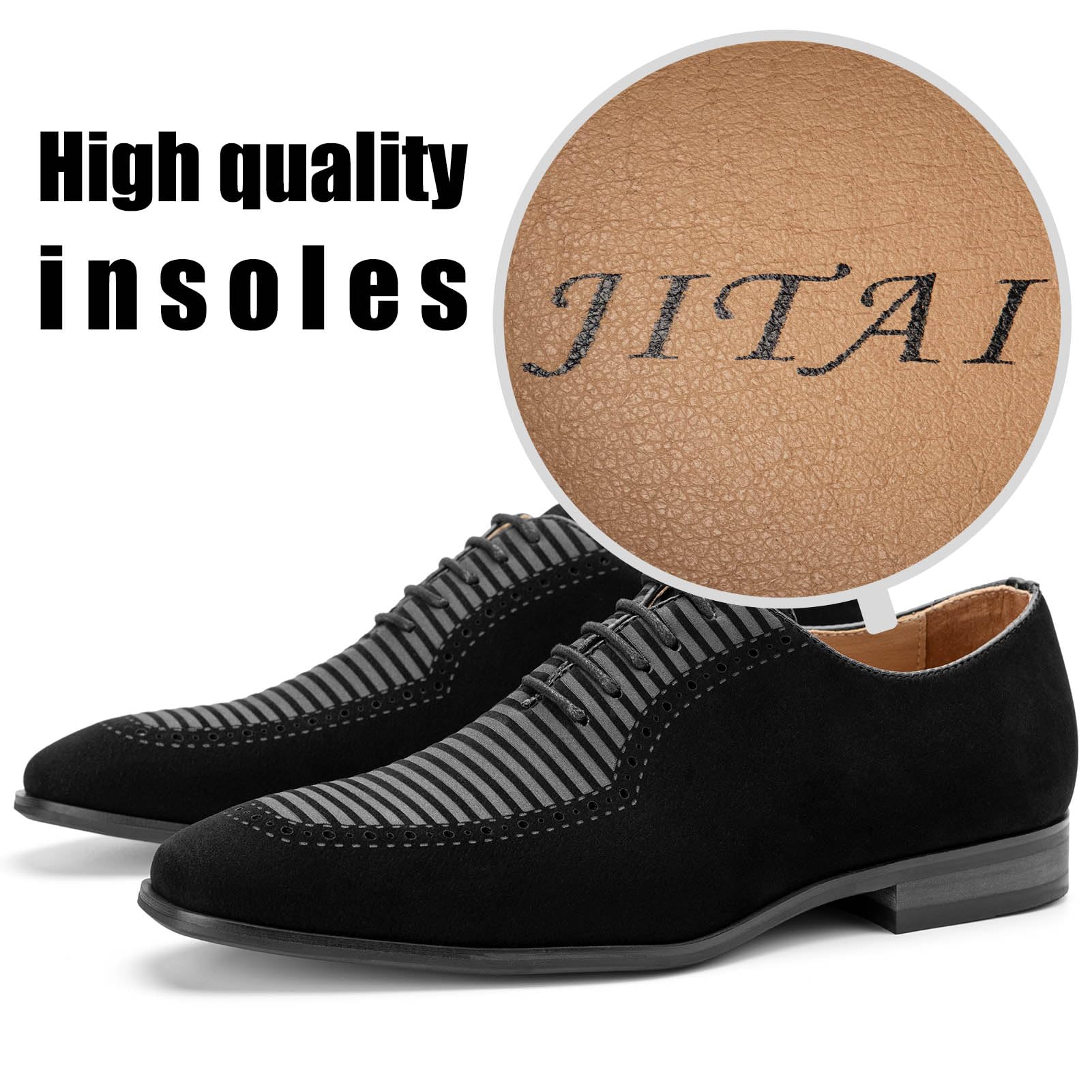 Mens Oxford Shoes Mens Casual Dress Shoes Lace Up Fashion Shoes Formal Black 16