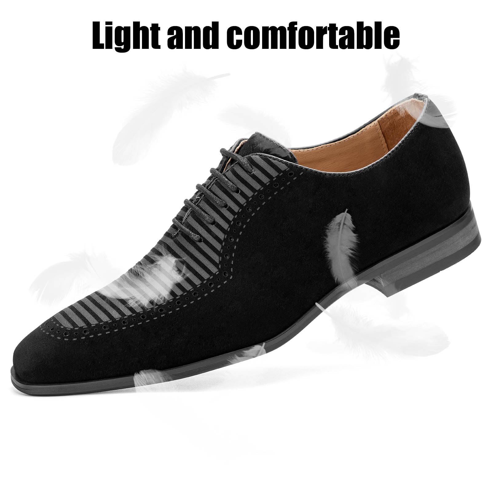 Mens Oxford Shoes Mens Casual Dress Shoes Lace Up Fashion Shoes Formal Black 16