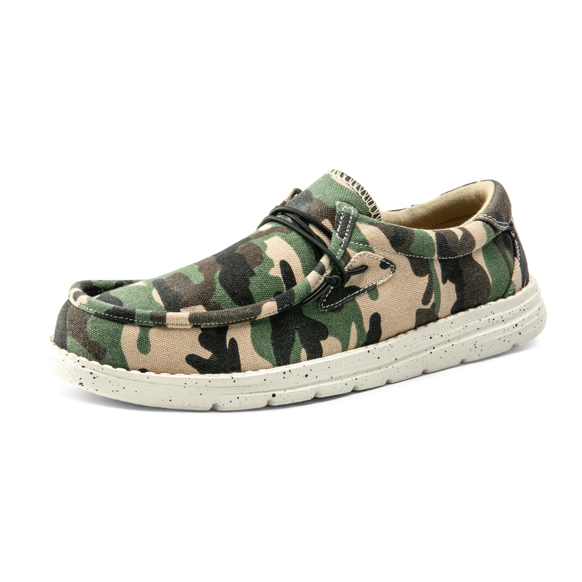 Men's Casual Slip-on Loafers Stretch Shoes 1.0 Camo/Green