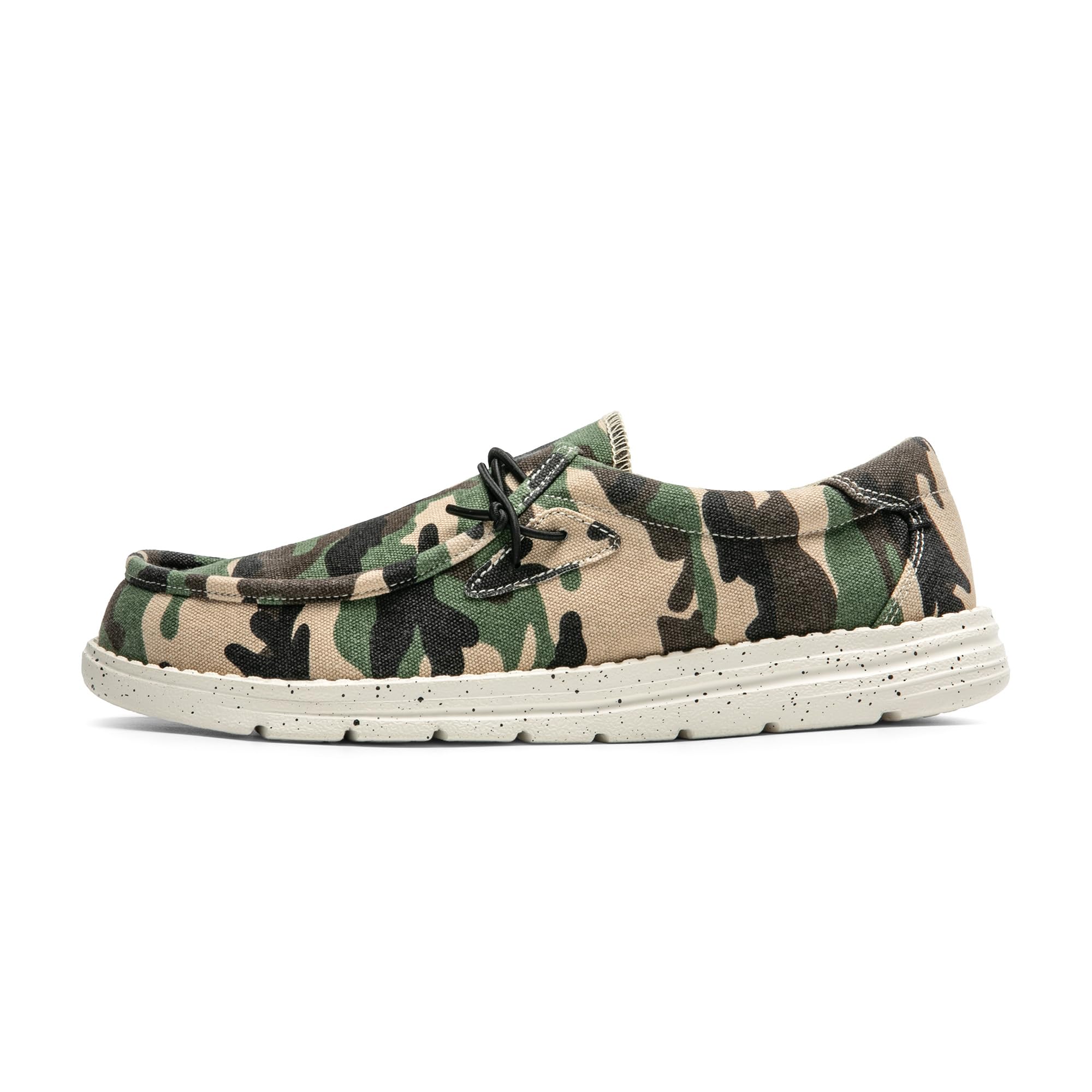 Men's Casual Slip-on Loafers Stretch Shoes 1.0 Camo/Green