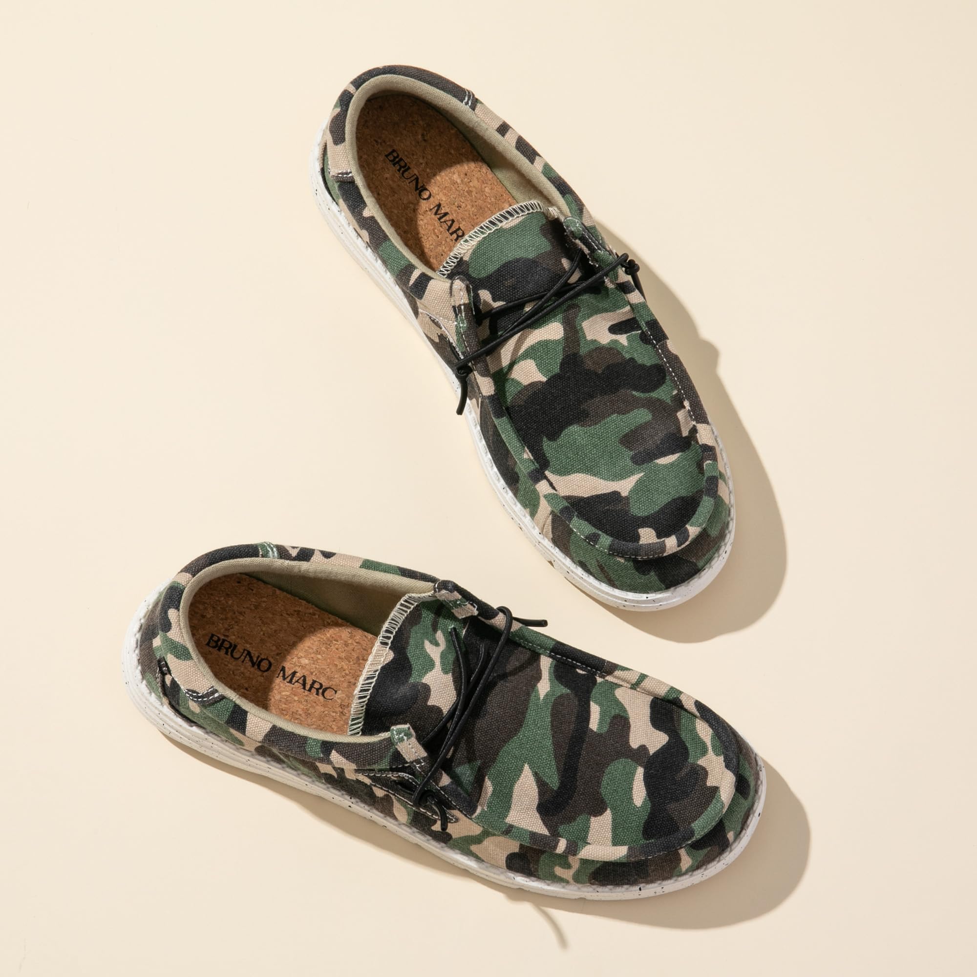 Men's Casual Slip-on Loafers Stretch Shoes 1.0 Camo/Green