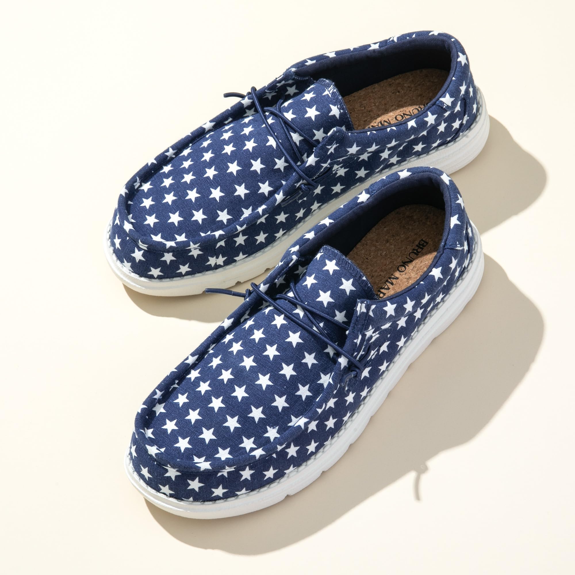 Men's Casual Slip-on Loafers Stretch Shoes 1.0 Blue/White